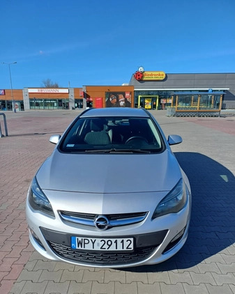 Opel Astra cena 21500 przebieg: 236000, rok produkcji 2013 z Przysucha małe 56